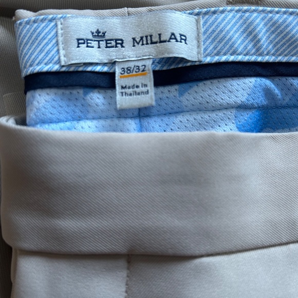 Peter Millar Men's Khaki Cotton Pants, 38x32 - Picture 6 of 6